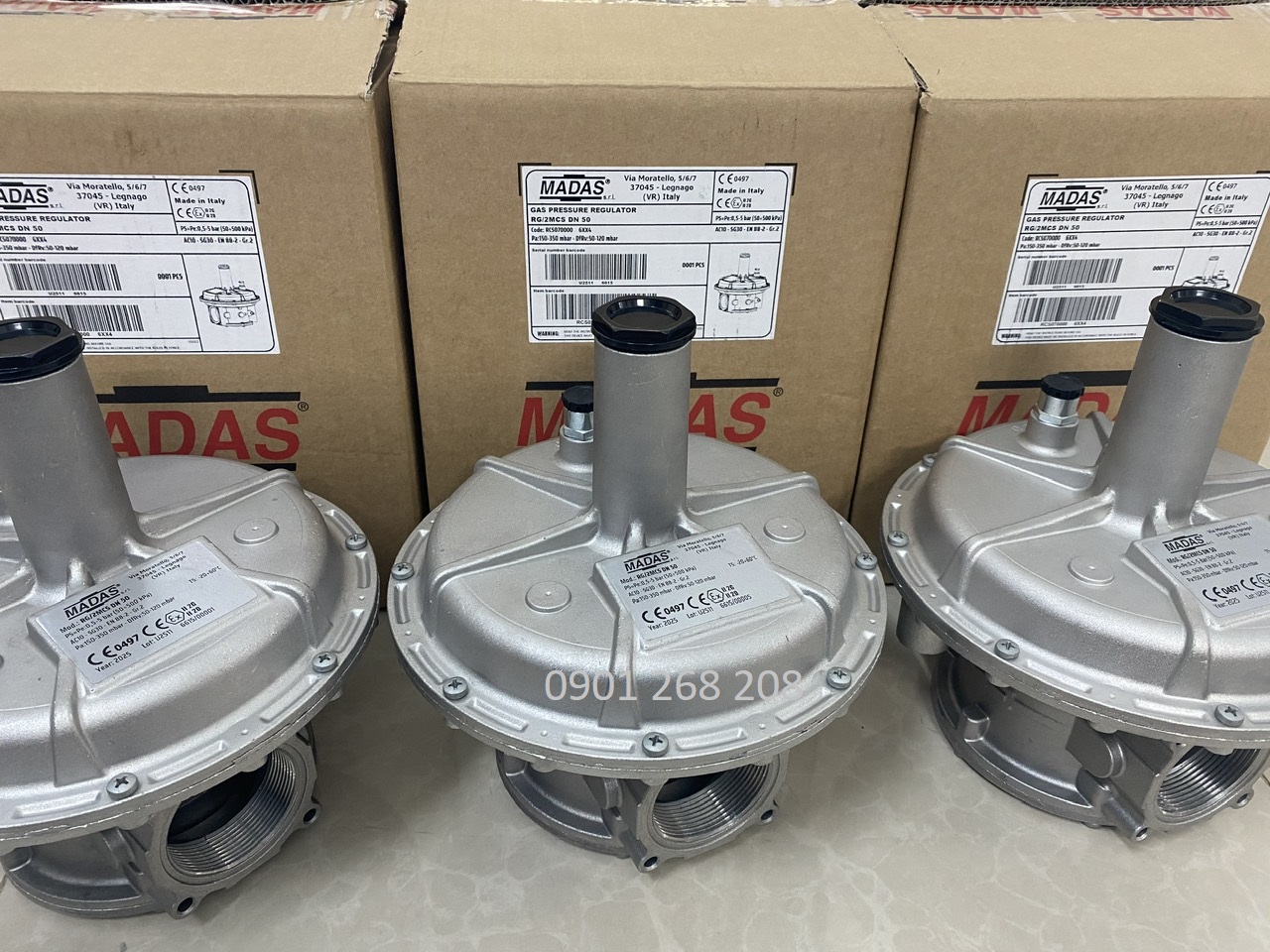 van giam ap RG/2MCS DN50 150-350mbar Madas
